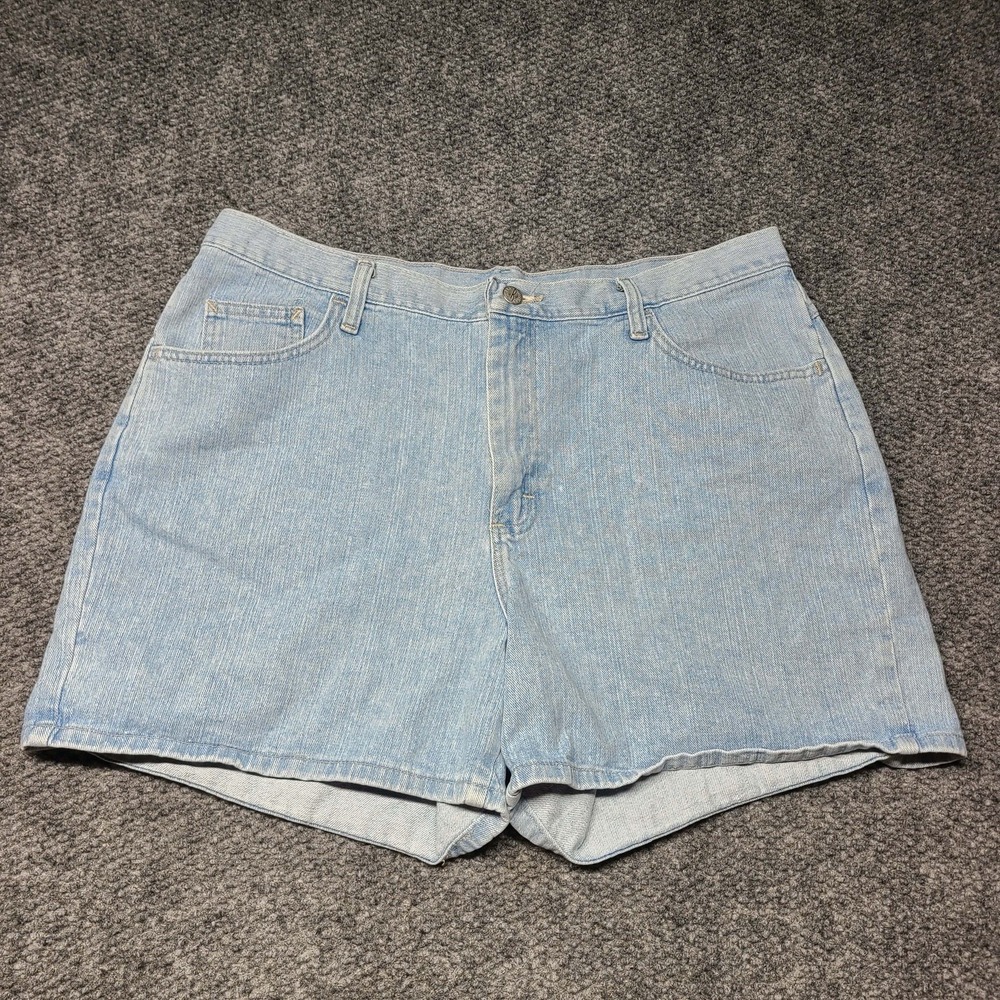 Vintage Riders Denim Blue Jeans Mom Shorts Size 18M High Waisted USA Light Wash